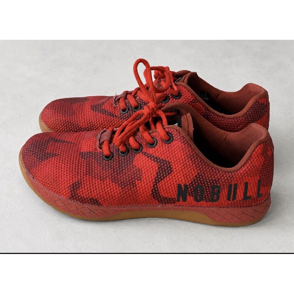 NOBULL Outwork Project Red Camo Trainer Sneakers Tennis Shoes Women 7.5, Men 6